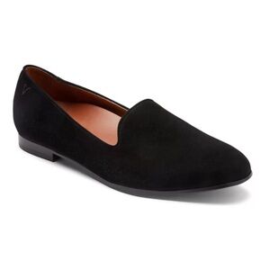 Vionic Willa Black Suede Loafer Size 8.5